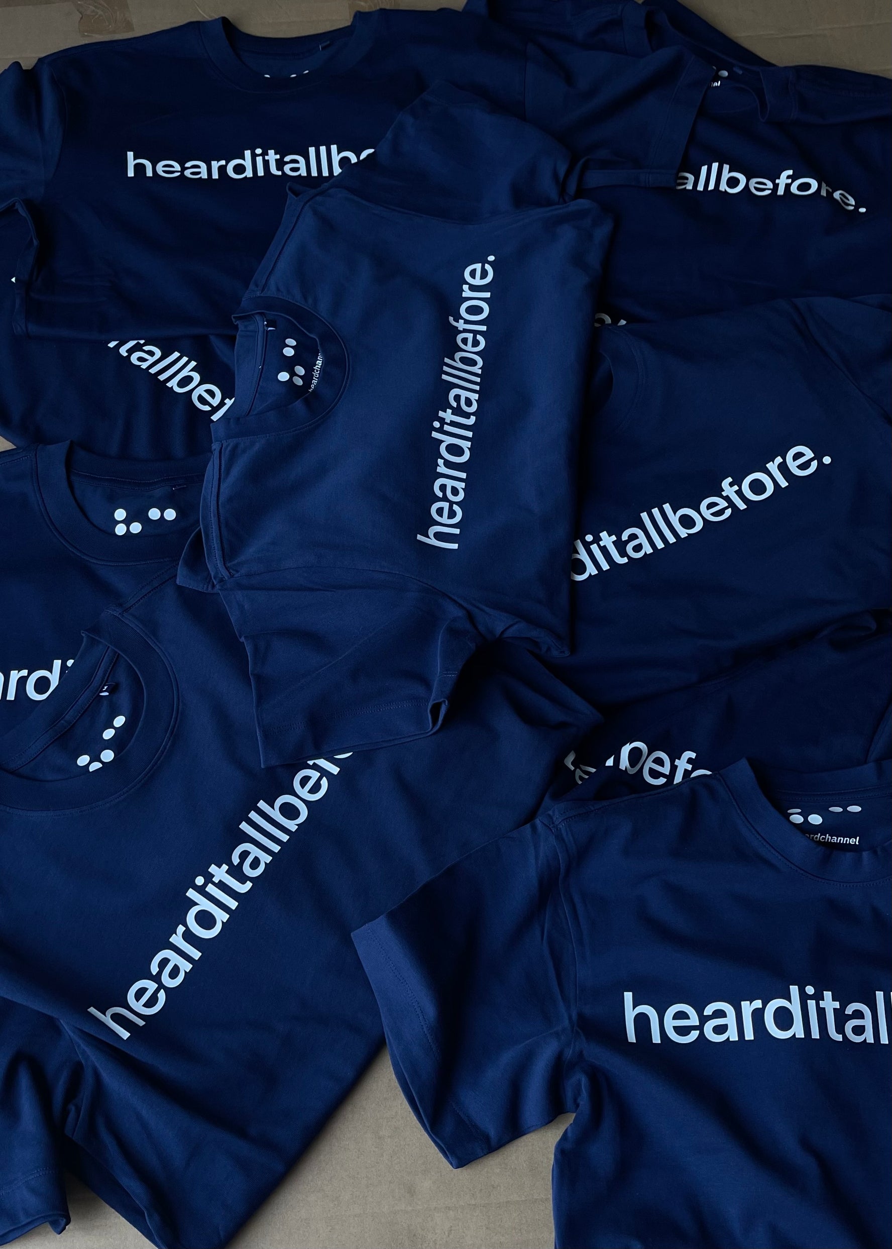 Hearditallbefore Tee - Navy